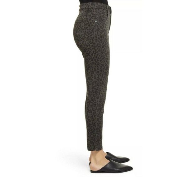 Wit & Wisdom Womens Black High Rise Animal Print Straight Leg Jeans Size 12 - Picture 5 of 12